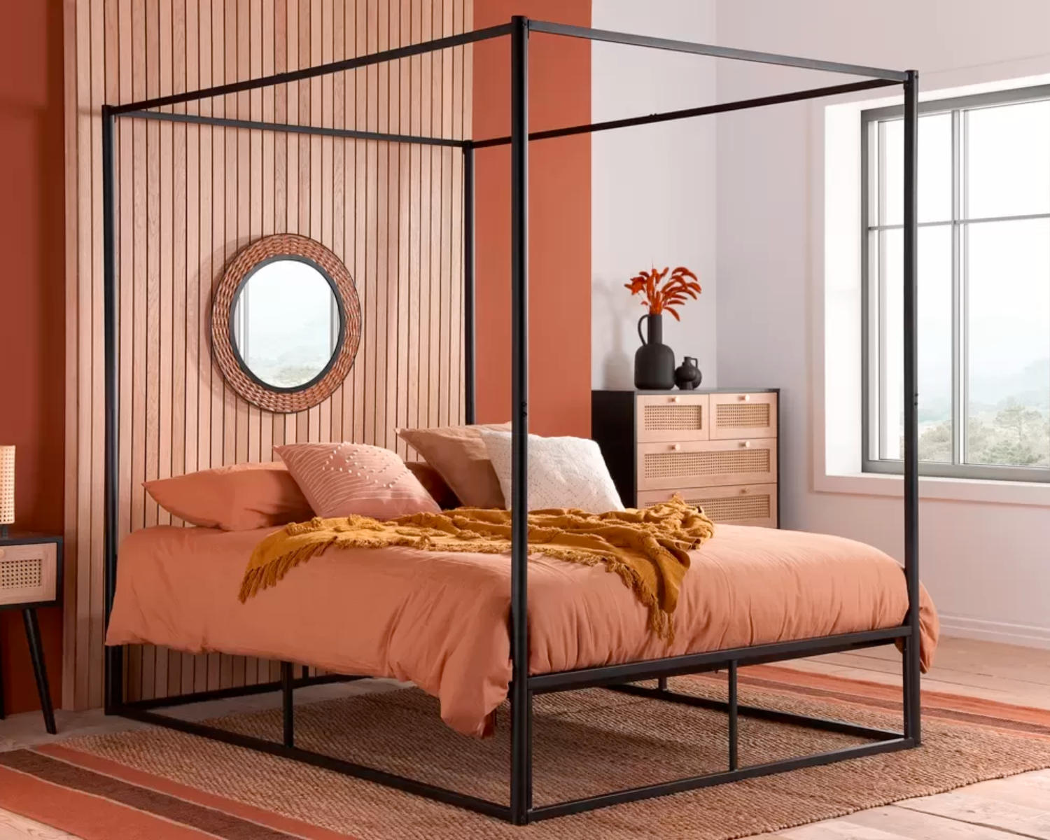 Farringdon Metal 4 Poster Bed